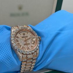 VVS MOISSANITE Luxury Men Automatic Stainless Steel Watch 