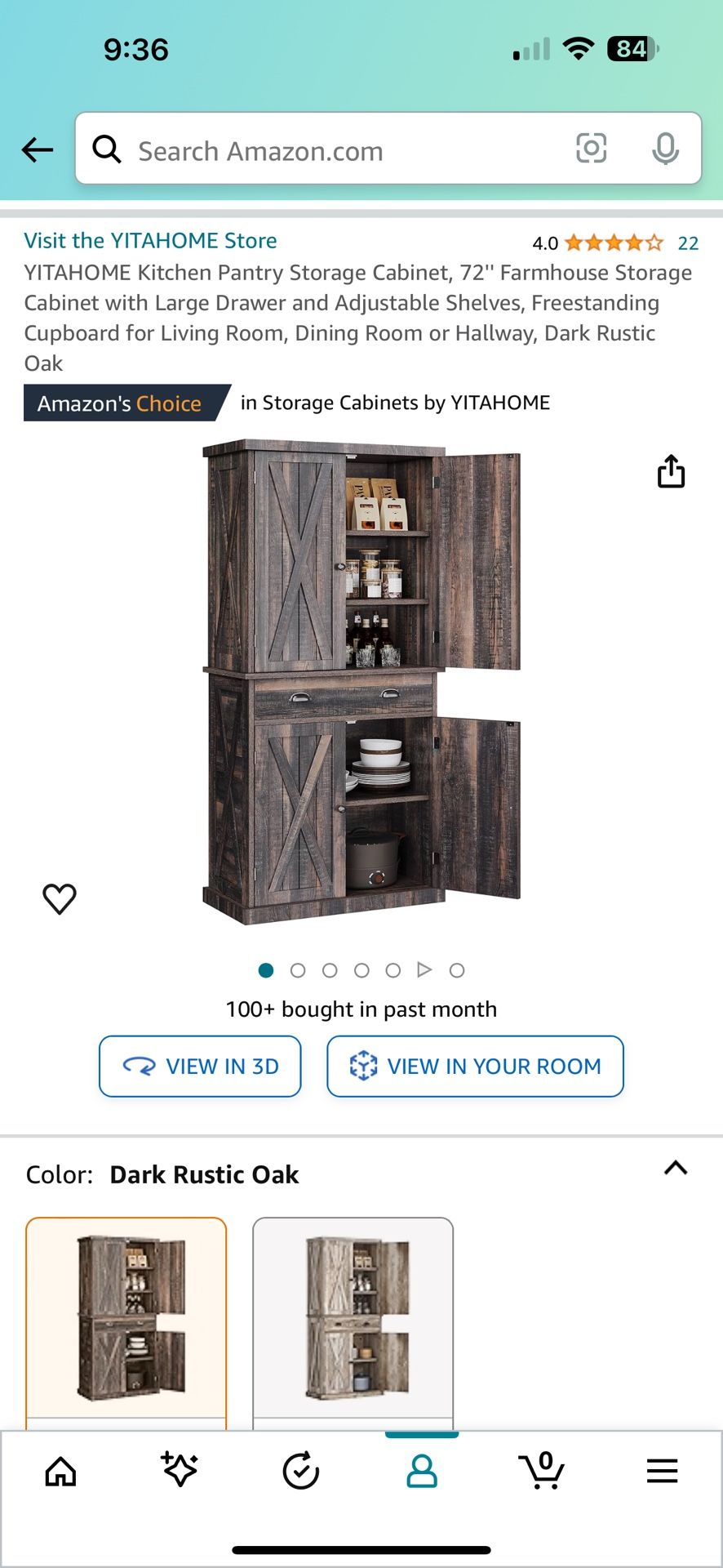 Kitchen Pantry Storage Cabinet,