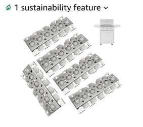 New SafBbcue Grill Briquettes for Summerset Sizzler Grill Parts RCS 26" 32" 40" Grill Replacement Parts Turbo Captn Cook CG3CKWN CG4CKW Flame Tamer (5