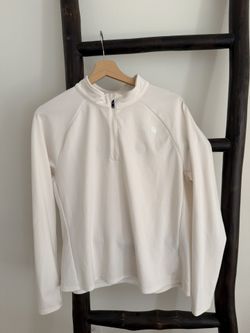 The North Face Women’s 1/4 Zip Long Sleeve in Ivory - Size Large
