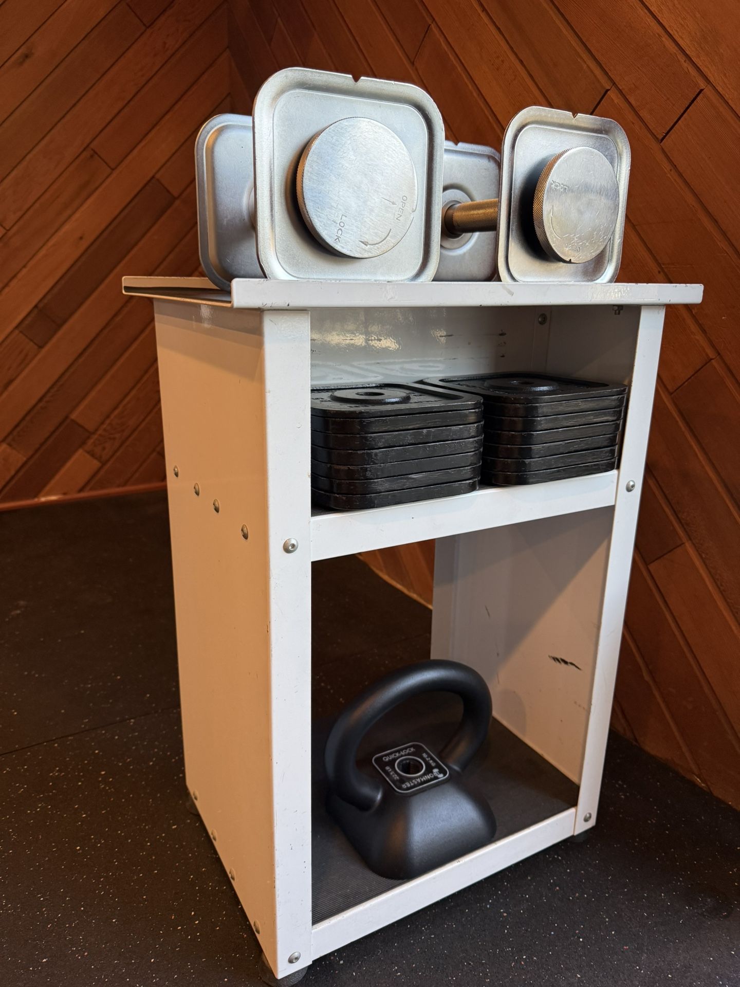 Ironmaster Adjustable Dumbbells and Kettlebell