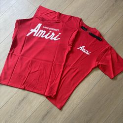 Red Amiri T-shirt Size Small-large
