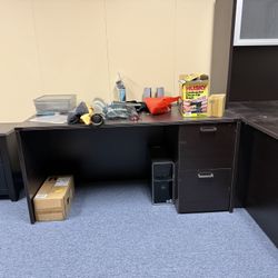 Office Desk With Drawings