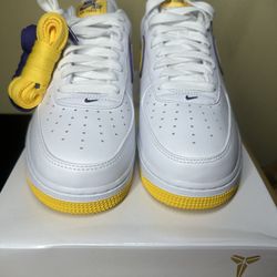 DS Nike Air Force 1 Low Retro QS KB “Kobe Bryant Lakers Home” Men’s size 10.5