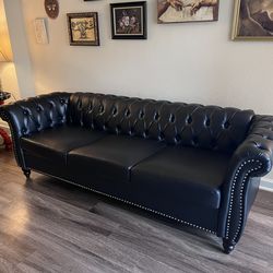 Black Chesterfield Couch