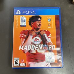 PS4 MADDEN 20 GAME