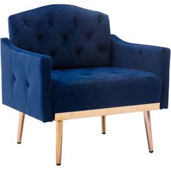 Olela Velvet Accent Chair with Arms for Living Room,