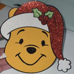 Christmas winnie the pooh bouquet topper 