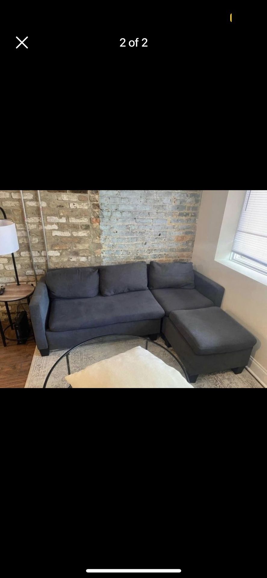 Small Couch With Ottoman 