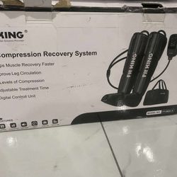 Fit King FT-082A Black Corded Electric 12W Air Leg Compression Recovery System