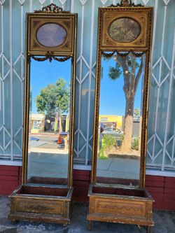 Pair of Antique Tall Mirrors