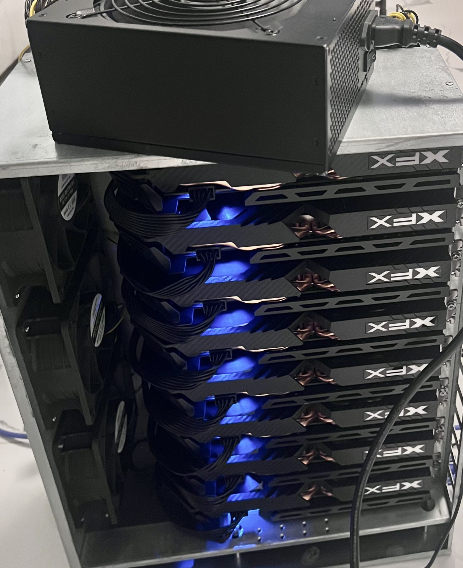 Crypto Mining Rig XFX Radeon Grafic Cards