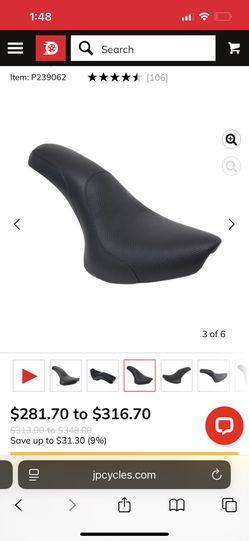 Saddlermen Profiler Seat For Harley Soft tail 2000 To 2006 New