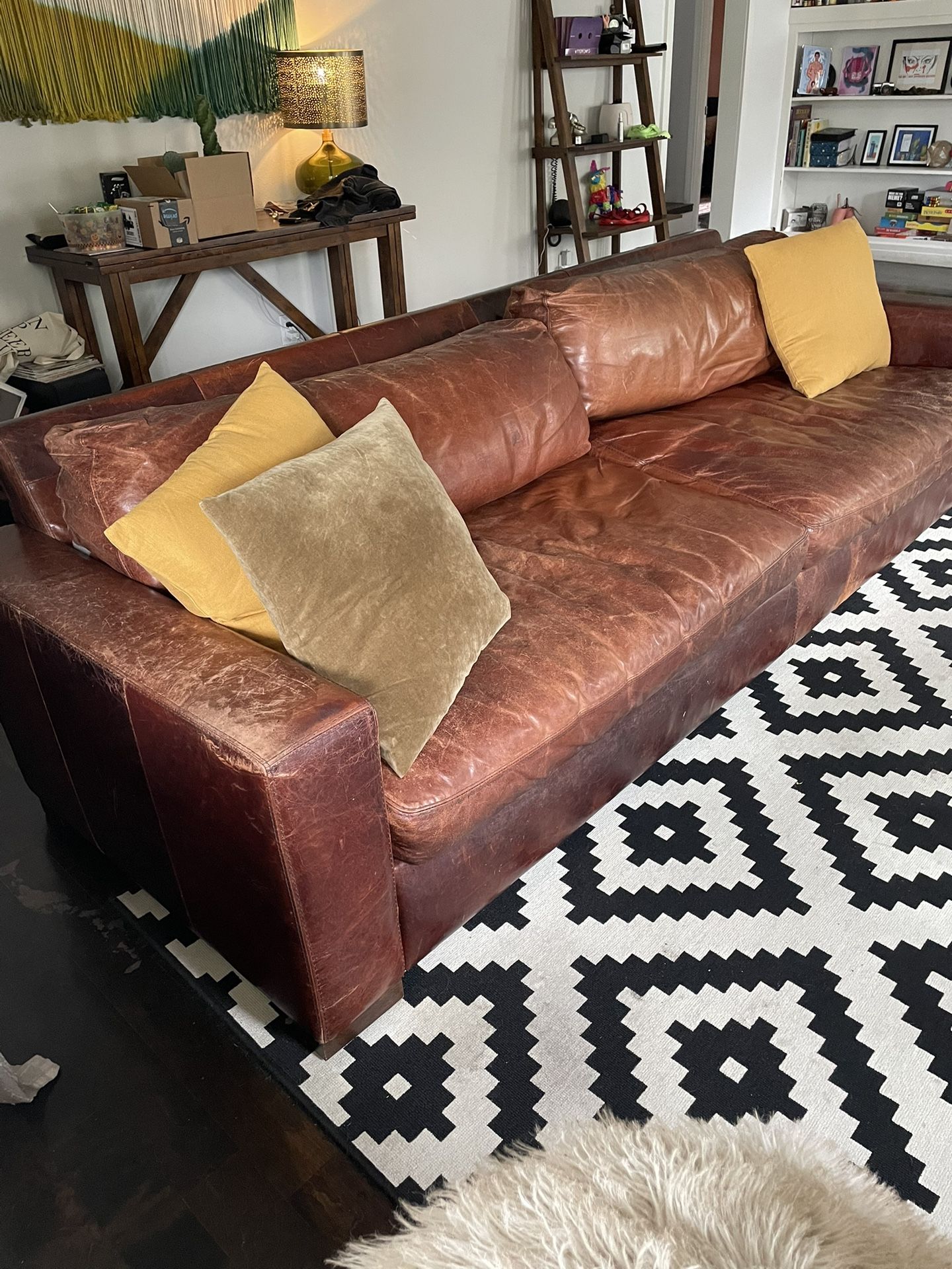 Macys Leather Sofá !!!