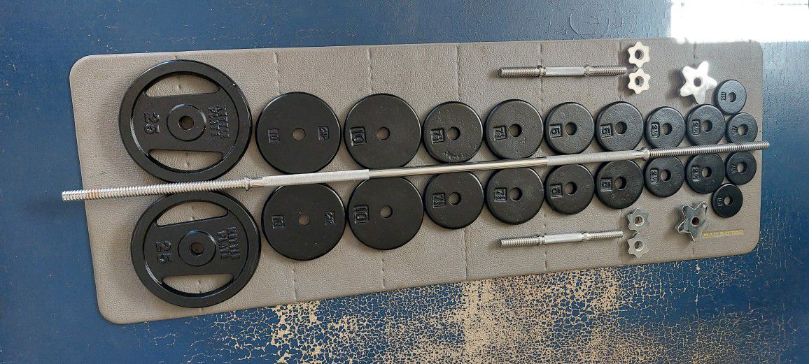 Standard Weight Set With Dumbbells 
