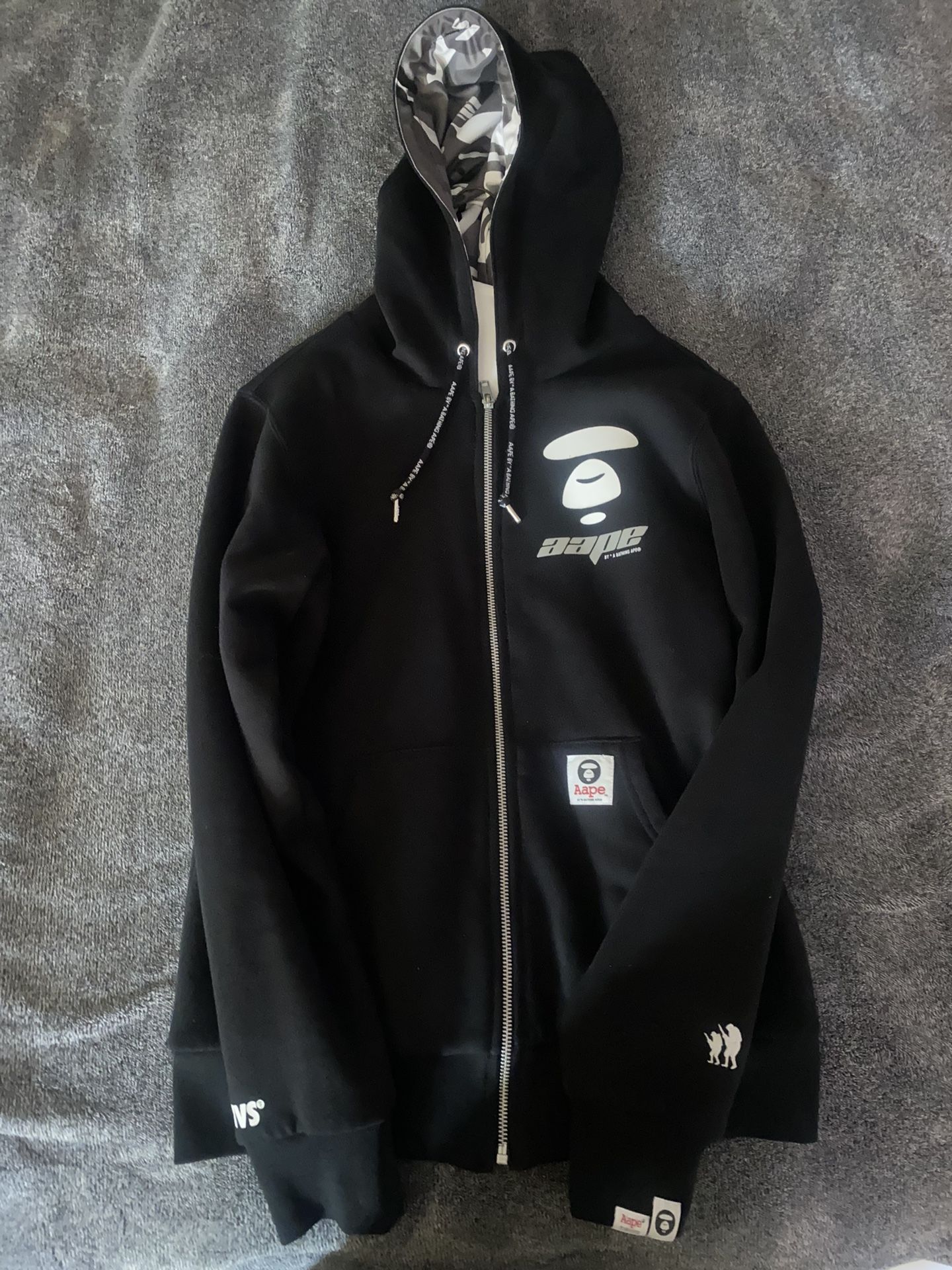 aape by a bathing ape zip up hoodie