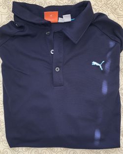 Men’s Puma Large golf shirt - purple - Mens large