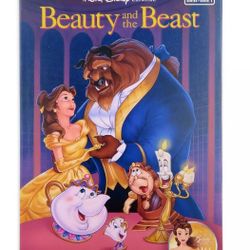 Disney Beauty And The Beast VHS Box Style Pin Set