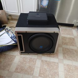 Alpine 10in Subwoofer And Amp
