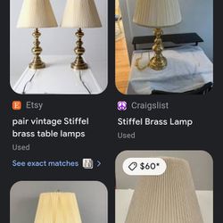 Nice vintage nightstand lamps. Her bucks are best offered.