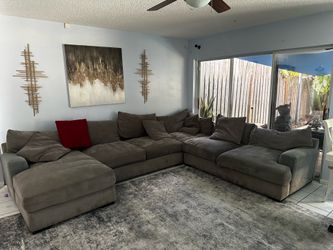 Macy’s Big gray comfy couch