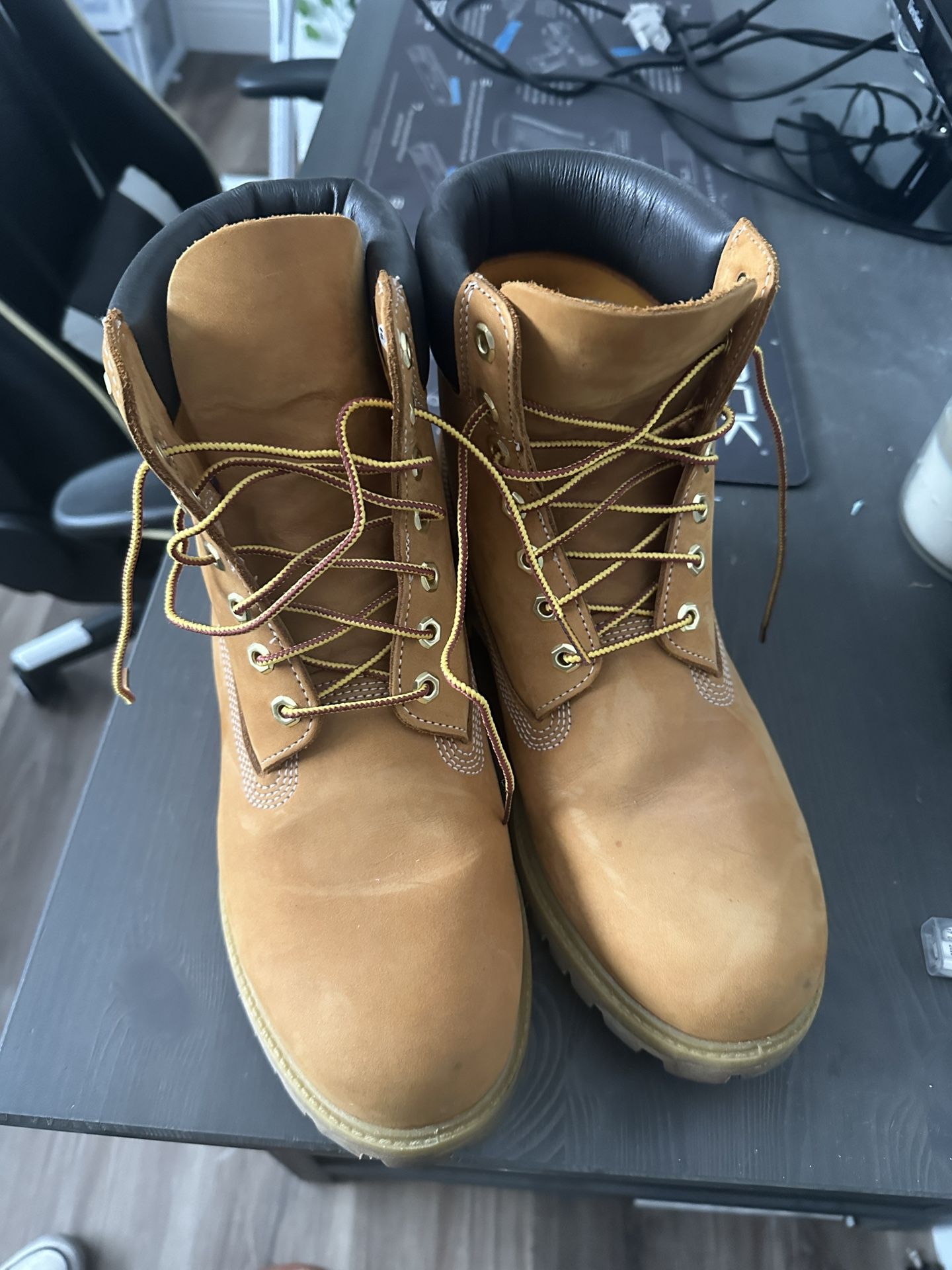 Twice used Timberlands