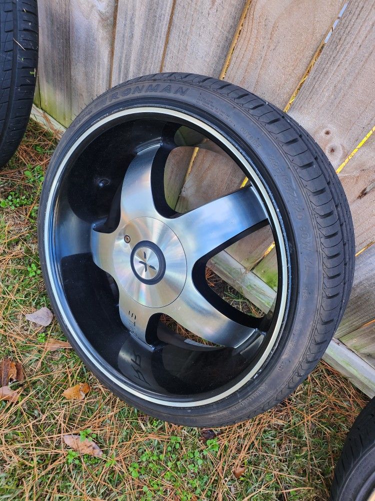 20" Black&Chrome Rims