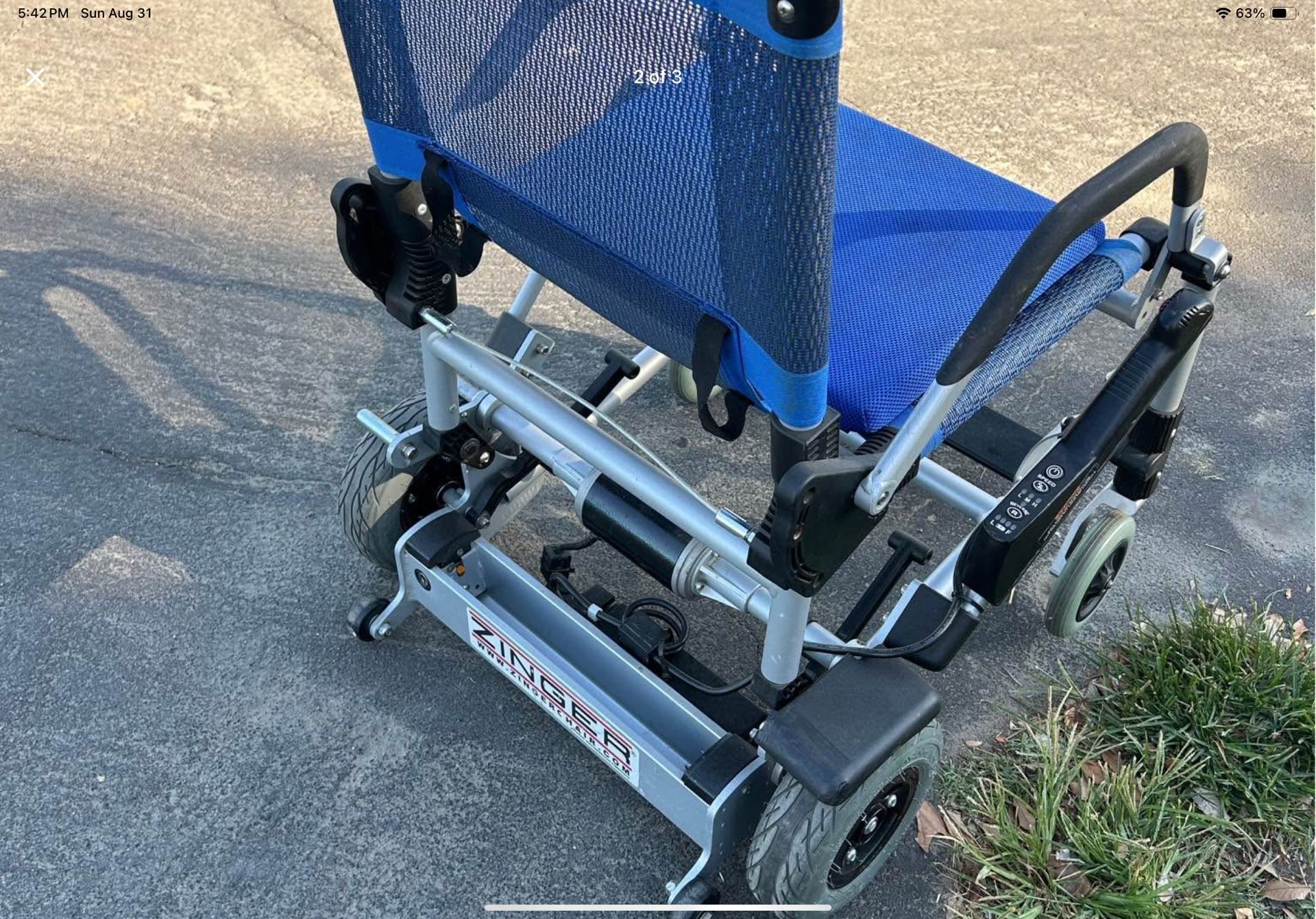 Zinger Power Chair Wheelchair Needs A Battery