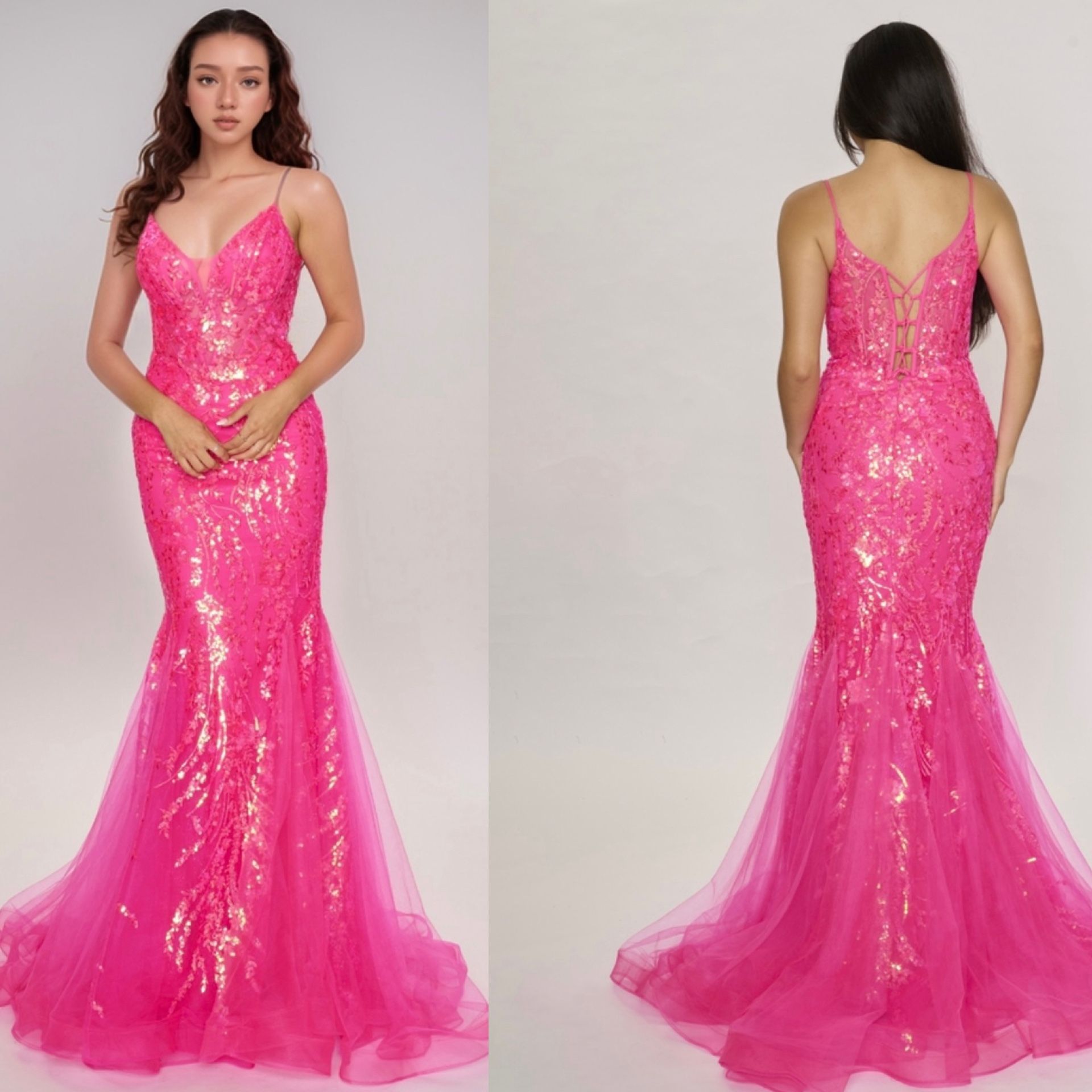 New With Tags Nina Canacci Corset Bodice Long Formal Dress & Prom Dress $199