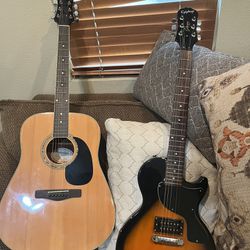 Epiphone Les Paul And Mitchell Acoustic Guitars 