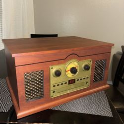 AM FM Radio,Bluetooth Speaker,record Player,and Cassette Player ALL IN ONE!