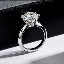Moissanite Ring  StudGRA Certified D/VVS1 