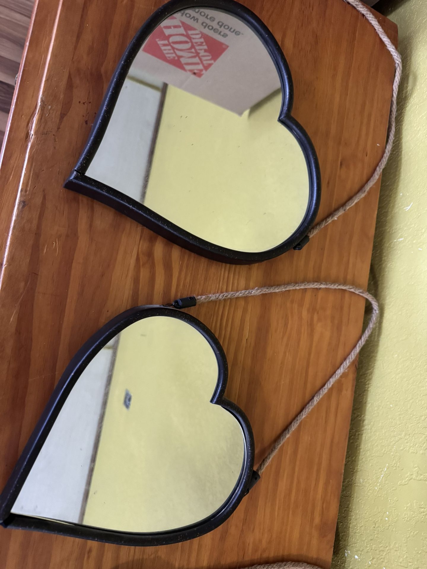 3 Heart Shaped Mirrors!