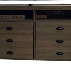 Wooden TV Stand w/Storage Doors