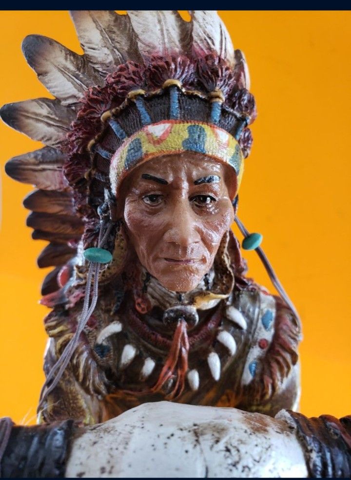 New Western Decor Mdf Indian Cheif 11" Tall