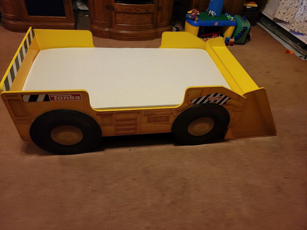 Tonka Toddler Bed With Shelving