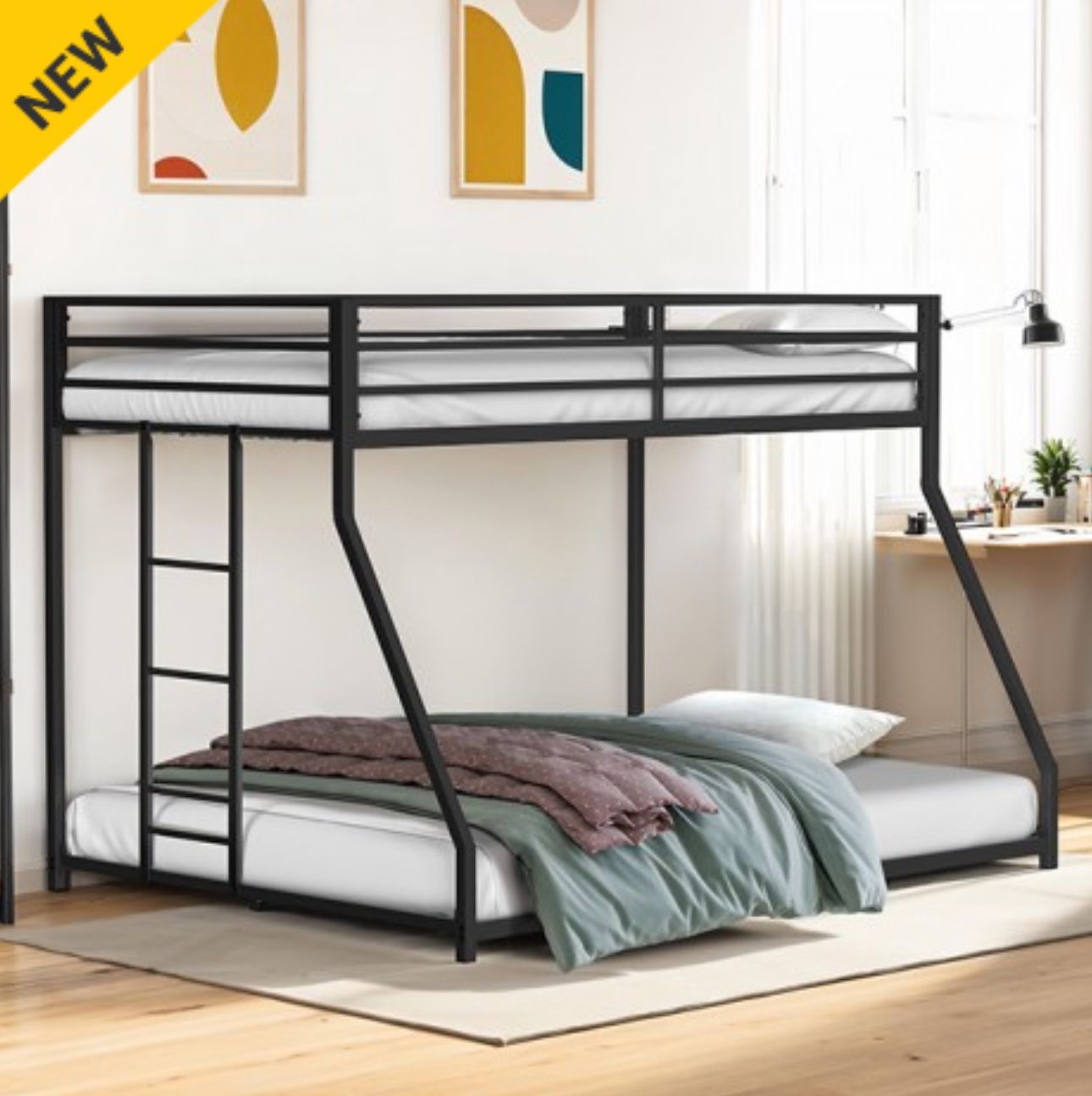 TWIN OVER FULL BUNK BEDS ( FREE DELIVERY)