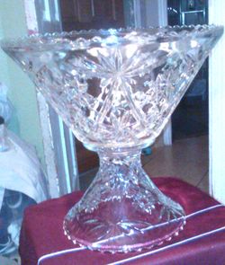 Antique Glass Compote