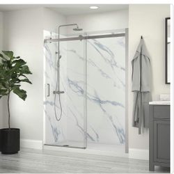 🆕 #5132 CRAFT + MAIN JETCOAT 32 in. x 60 in. x 78 in. 5-Piece Glue Up Alcove Shower Surround in Car