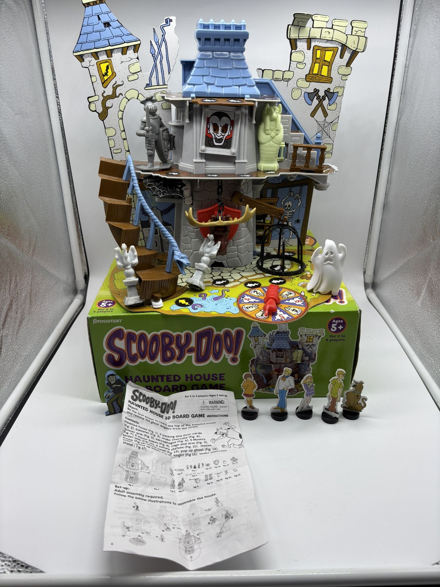 Scooby-Doo Haunted House 3D Board Game 100% Complete Box Included Rare Pressman