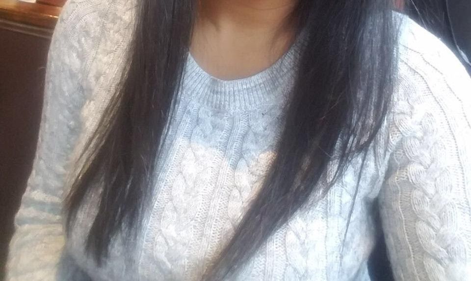 H&M Gray Cable Knit Sweater