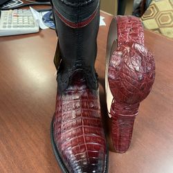 Nueva Bota De Piel Original De Zipper Con Cinturón 