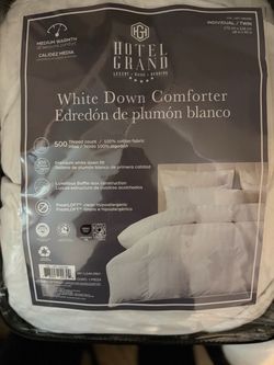 Hotel Grand White Down Comforter Twin