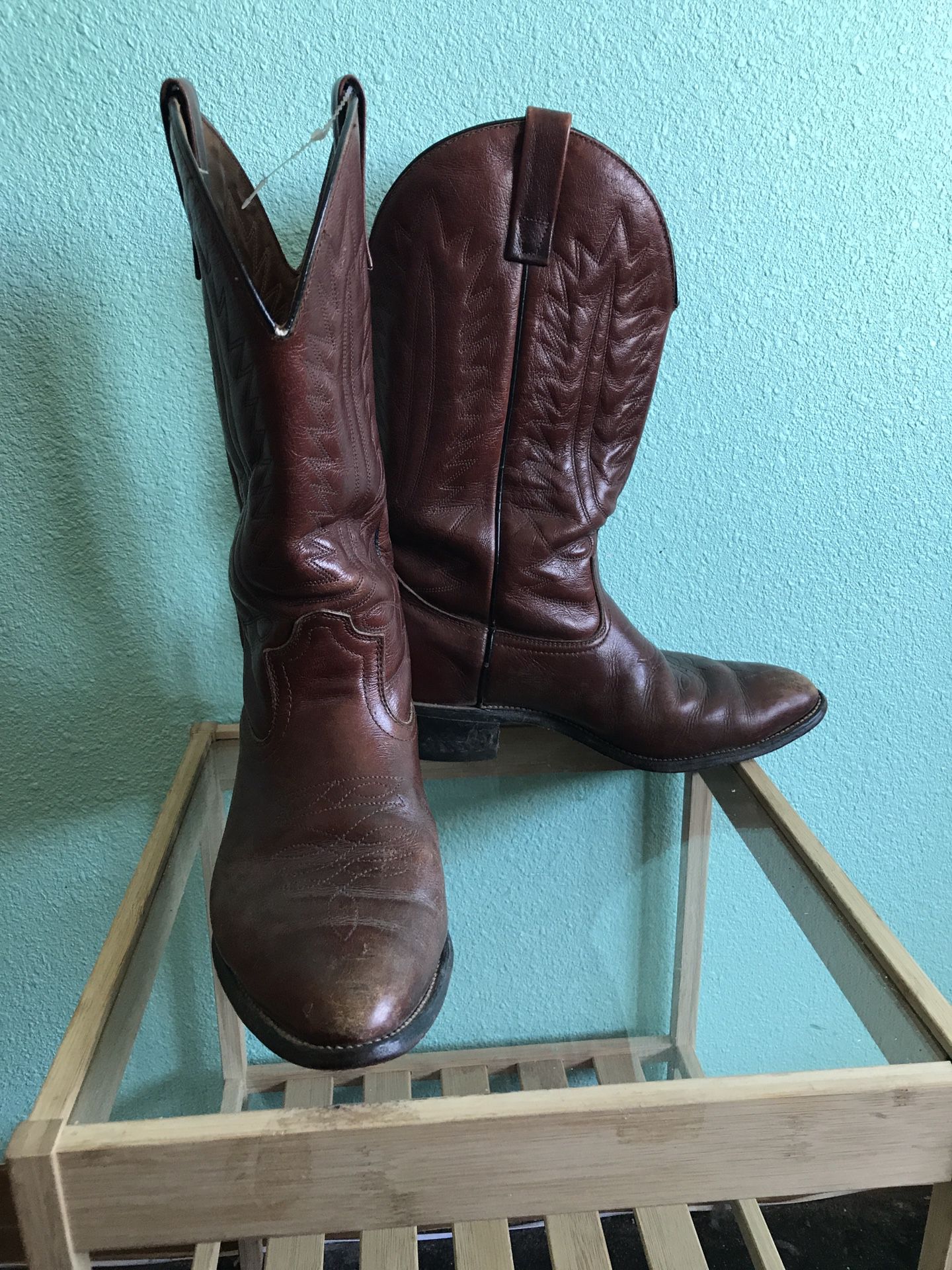 Mason Cowboy Boot Size 8.5 - Brown - Men