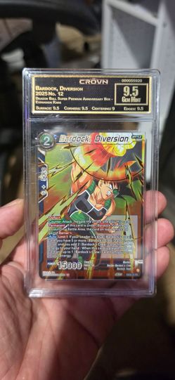 Bardock Diversion DBS Card CROVN Graded 9.5