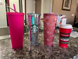 Starbucks cups.      $30