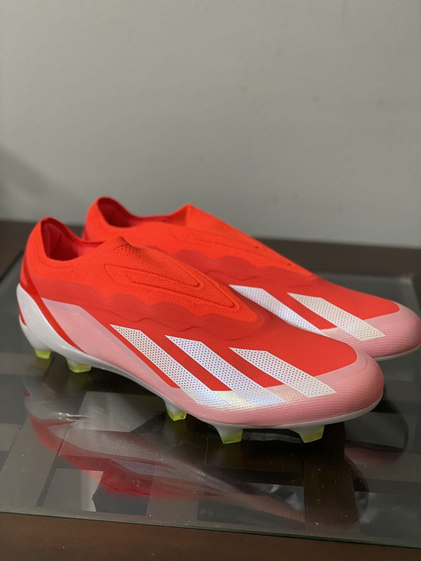 Adidas X Crazyfast Elite Laceless FG Men Size 12.5 Solar Red Soccer Cleat IG0611