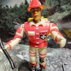 1999 Vintage Lanard G.I Joe Corps Emergency Rescue Firefighter 100% Complete