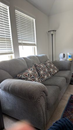 2 Gray Sectional Sofas – Like New – Modern & Comfortable