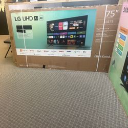 75 Tv $55 Down On Financing Free Delivery Six Month Warranty 75 Lg 4K Smart Hdtv